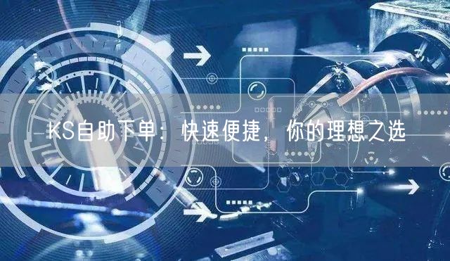 KS自助下单：快速便捷，你的理想之选