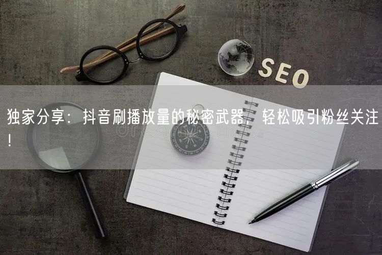 独家分享：抖音刷播放量的秘密武器，轻松吸引粉丝关注！