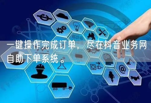 一键操作完成订单，尽在抖音业务网自助下单系统。