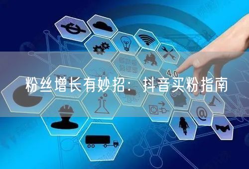 粉丝增长有妙招：抖音买粉指南