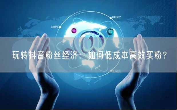 玩转抖音粉丝经济：如何低成本高效买粉？