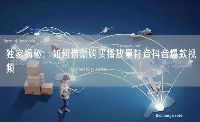 独家揭秘：如何借助购买播放量打造抖音爆款视频