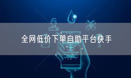 全网低价下单自助平台快手