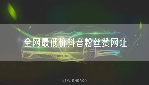 全网最低价抖音粉丝赞网址